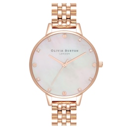 Olivia Burton Timeless Classic Rose Gold Tone Bracelet Watch