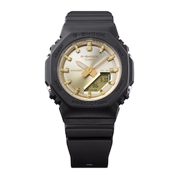 G-Shock GMA-P2100SG-1AER Men's Carbon Core Gold-Tone Dial Black Resin Strap Watch