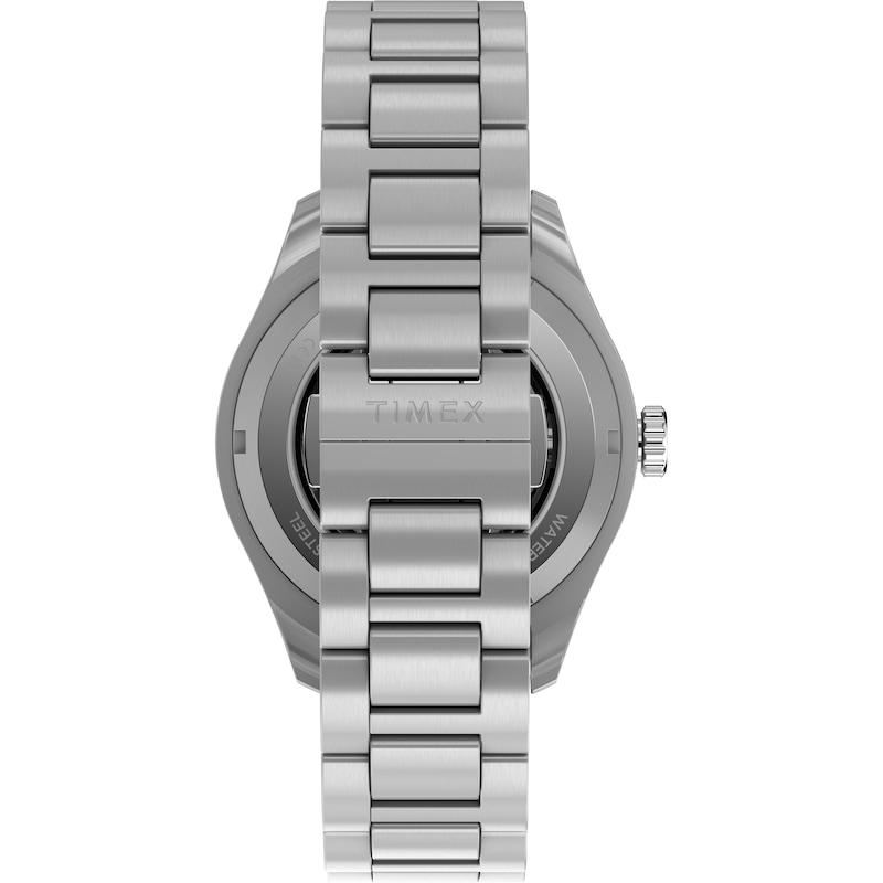 Main Image 3 of Timex Waterbury Heritage Automatic GMT Men's Black Dial Stainless Steel Bracelet Watch