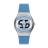 Thumbnail Image 1 of Fossil Big Tic World Flags Argentina Multicolour Dial Blue Silicone Strap Watch