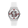 Thumbnail Image 1 of Fossil Big Tic World Flags England Multicolour Dial White Silicone Strap Watch