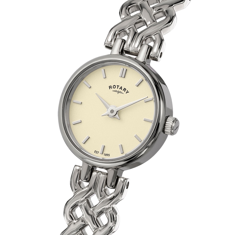 Main Image 2 of Rotary 1895 Women's White Dial Stainless Steel Bracelet Watch