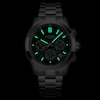 Thumbnail Image 5 of Rotary Heritage Men's Chronograph Green Dial Stainless Steel Bracelet Watch