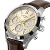 Thumbnail Image 2 of Rotary Heritage Men's Chronograph Champagne Dial Brown Leather Strap Watch