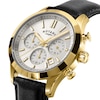 Thumbnail Image 2 of Rotary Heritage Men's Chronograph White Dial Brown Leather Strap Watch