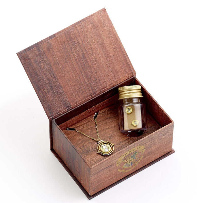 Main Image 1 of Harry Potter Hermione Potions Box & Gold Tone Time Turner Necklace & Earrings Set