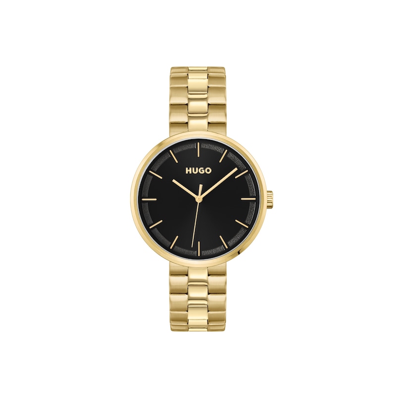 Main Image 1 of HUGO #CRUSH Ladies' Gold IP Bracelet Watch