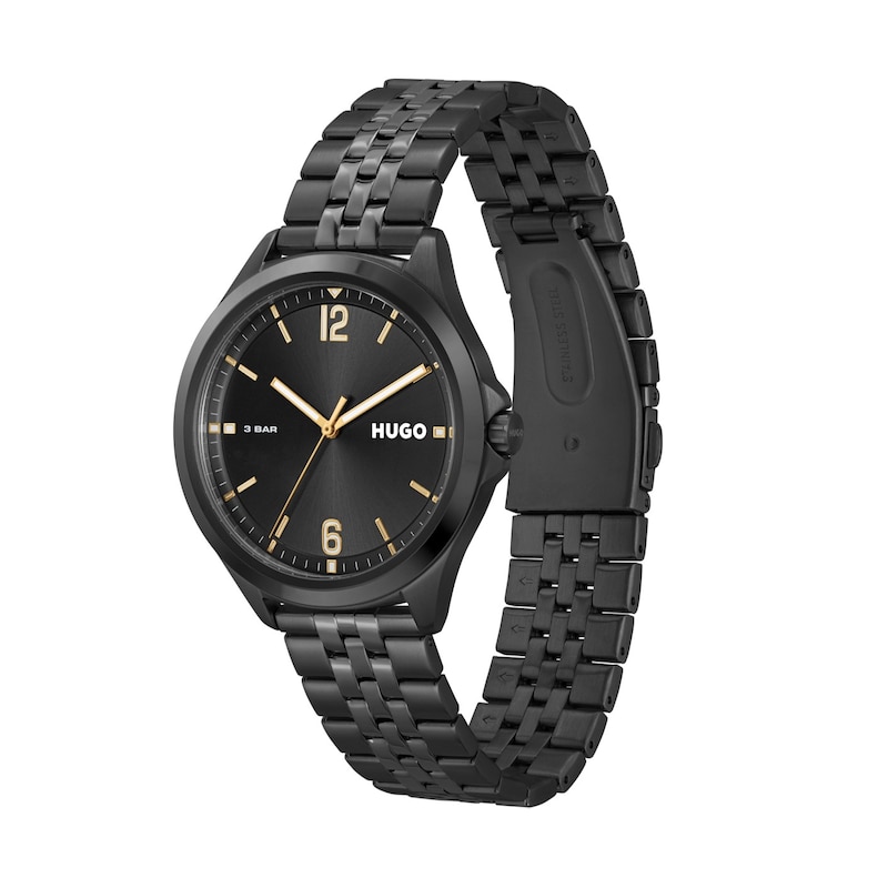 Main Image 2 of HUGO #SUIT Men's Black IP Bracelet Watch