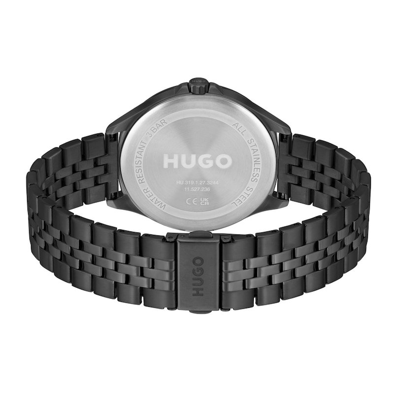 Main Image 3 of HUGO #SUIT Men's Black IP Bracelet Watch