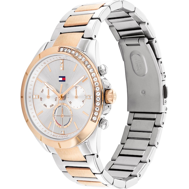 Main Image 3 of Tommy Hilfiger Crystal Ladies' Two Tone Bracelet Watch