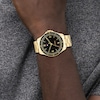 Thumbnail Image 4 of Tommy Hilfiger Men's Black Dial Yellow Gold Tone Watch