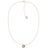 Thumbnail Image 1 of Tommy Hilfiger Rose Gold Tone Crystal Disc Necklace