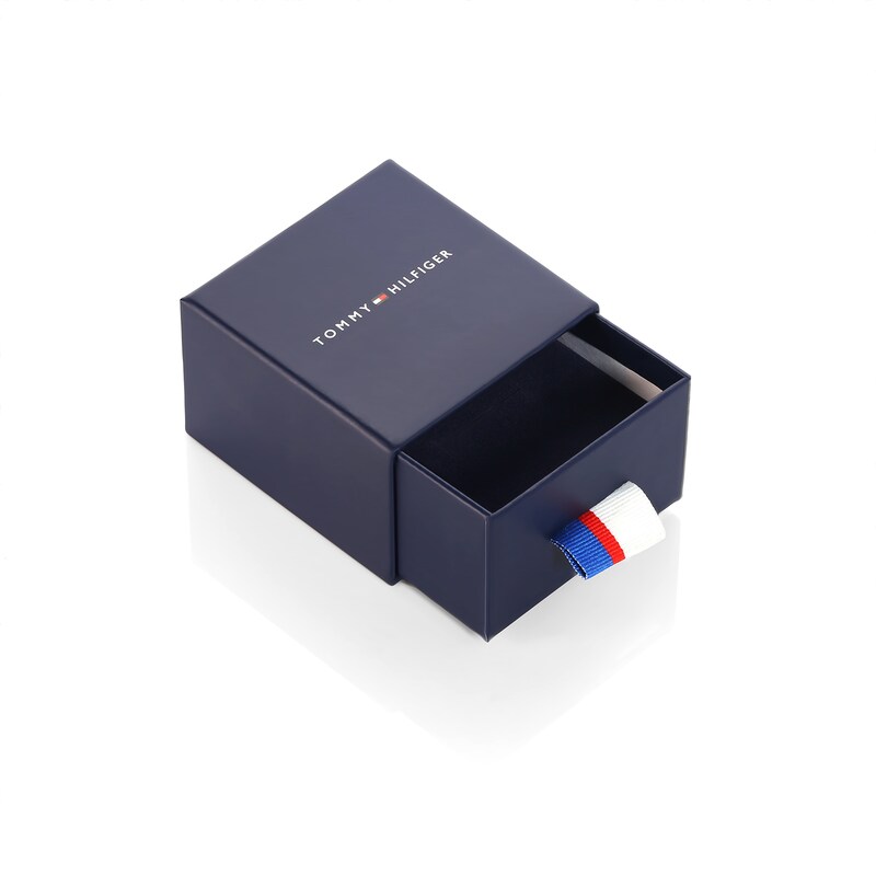 Tommy Hilfiger Stainless Steel Crystal Disc Stud Earrings