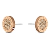 Thumbnail Image 0 of Tommy Hilfiger Rose Gold Tone Crystal Disc Stud Earrings