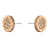 Thumbnail Image 1 of Tommy Hilfiger Rose Gold Tone Crystal Disc Stud Earrings