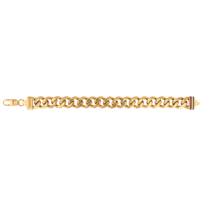 Tommy Hilfiger Men's Yellow Gold Tone Chain Bracelet