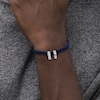 Thumbnail Image 2 of Tommy Hilfiger Men's Blue Nylon Double Row Bracelet