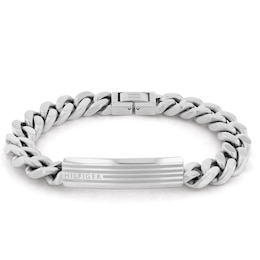 Tommy Hilfiger Men's Stainless Steel Chain ID Bracelet