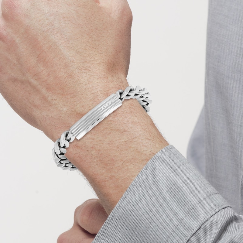 Main Image 2 of Tommy Hilfiger Men's Stainless Steel Chain ID Bracelet