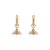 Thumbnail Image 1 of Olivia Burton Pearl Bee Gold Tone Huggie Hoop Earrings