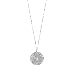 Olivia Burton Lucky Bee Sterling Silver Crystal Pendant