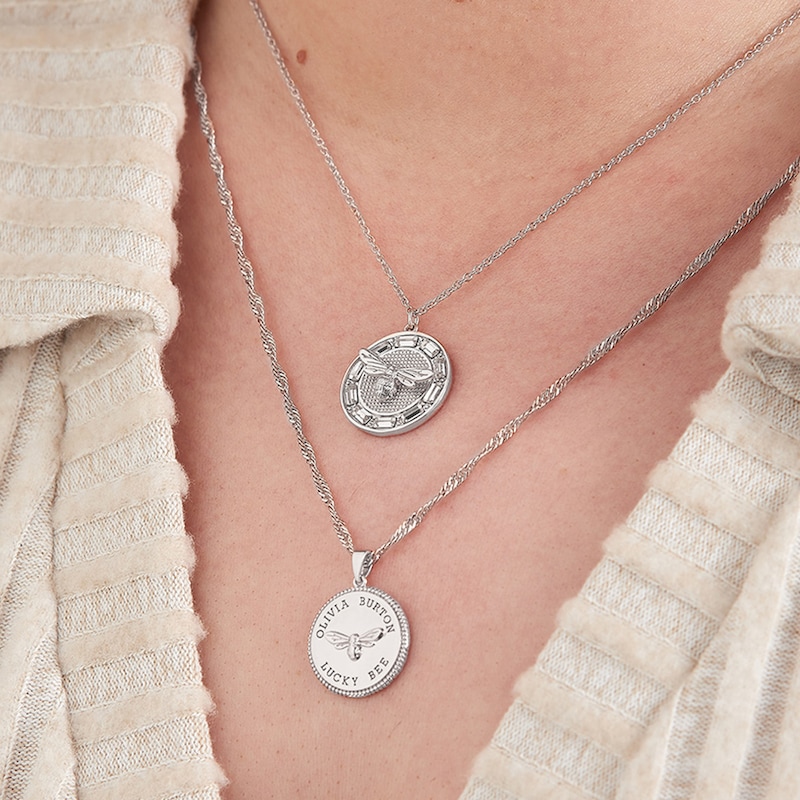 Main Image 3 of Olivia Burton Lucky Bee Sterling Silver Crystal Pendant
