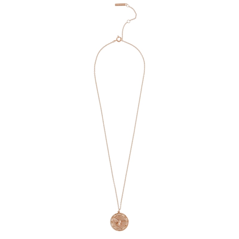Main Image 2 of Olivia Burton Lucky Bee Rose Gold Tone Crystal Pendant