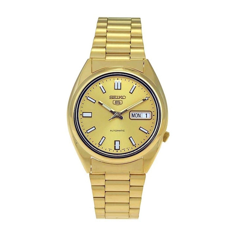 Main Image 1 of Seiko 5 Men's Automatic Gold Dial & Gold Tone Stainless Steel Bracelet Watch&nbsp;