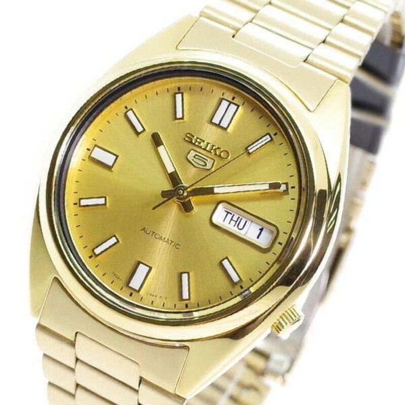 Main Image 2 of Seiko 5 Men's Automatic Gold Dial & Gold Tone Stainless Steel Bracelet Watch&nbsp;