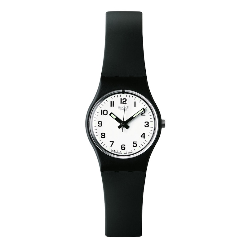 Swatch Something New Ladies' Black Plastic Strap Watch