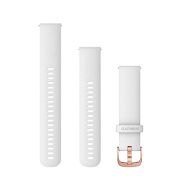 Garmin Quick Release Band in White & Rose Gold - 20mm