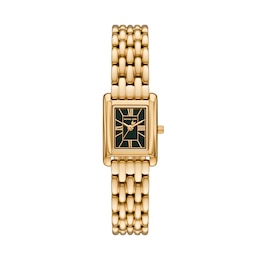 Michael Kors Essex Women's Green Dial Gold Tone Stainless Steel Bracelet Watch