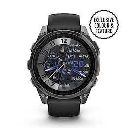 Garmin Fēnix® 8 EXCLUSIVE Slate Grey Black Band 47mm Smartwatch