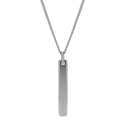 Fossil Men's Ellis Vintage Casual Stainless Steel Pendant Necklace
