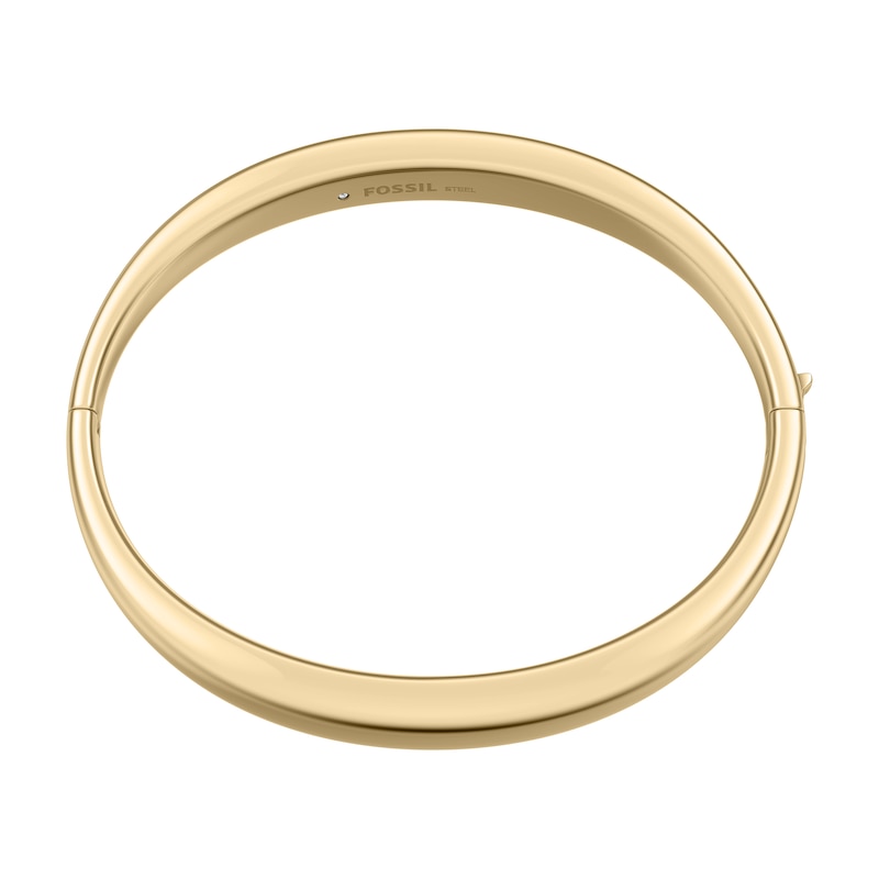 Main Image 1 of Fossil Women's Ellis Domed Collection Gold Tone Stainless Steel Bangle