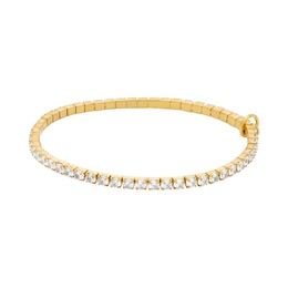 Michael Kors Women's Gold Tone Stretch Tennis Bracelet