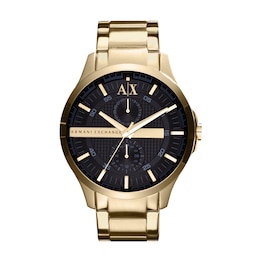 Armani Exchange Men's Multifunction Chronograph Black Dial Stainless Steel Bracelet Watch