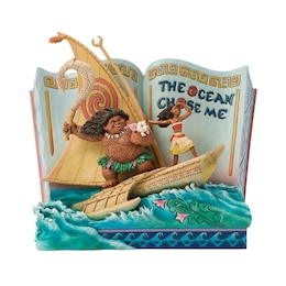 Disney Tradition The Ocean Chose Me Moana Storybook Cast Stone Figurine