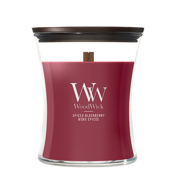WoodWick Spiced Blackberry Medium Hourglass Candle