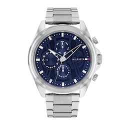 Tommy Hilfiger Men's Navy Blue Dial Stainless Steel Bracelet Watch