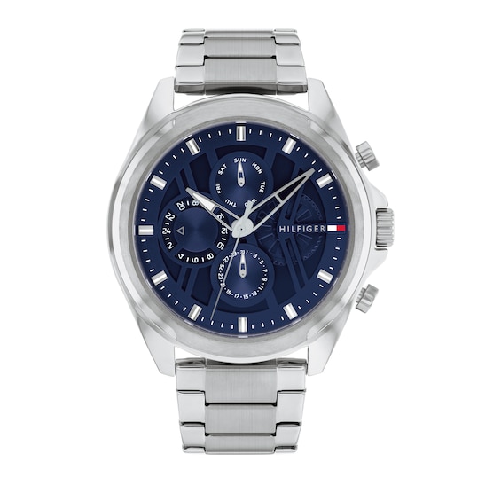 Tommy Hilfiger Men's Navy Blue Dial Stainless Steel Bracelet Watch