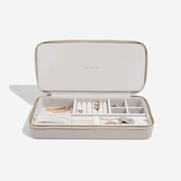 Stackers Sleek Necklace Travel Box – Taupe