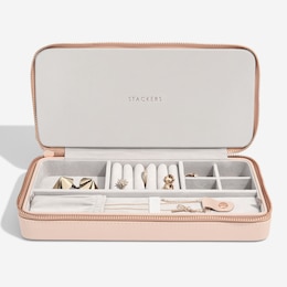 Stackers Sleek Necklace Travel Box – Blush