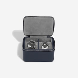 Stackers Zipped Travel Watch Box – Navy