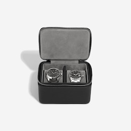 Stackers Zipped Travel Watch Box – Black