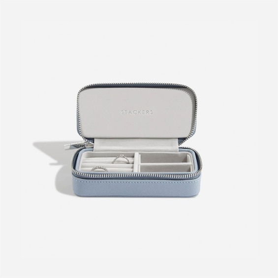 Stackers Medium Travel Jewellery Box – Dusky Blue