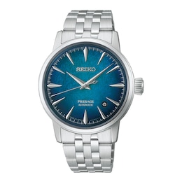 Seiko Presage Cocktail Time Crushed Ice ‘Emerald Mist’ Dial Stainless Steel Bracelet Watch