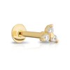 Thumbnail Image 0 of 9ct Yellow Gold Triple Cubic Zirconia Cartilage Earring