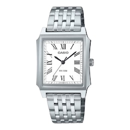 Casio LTP-B190D-7BV Silver Dial Stainless Steel Bracelet Watch