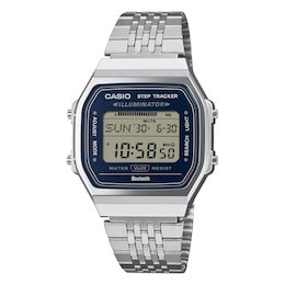 Casio ABL-100WE-2AEF Vintage Navy Dial Stainless Steel Bracelet Watch